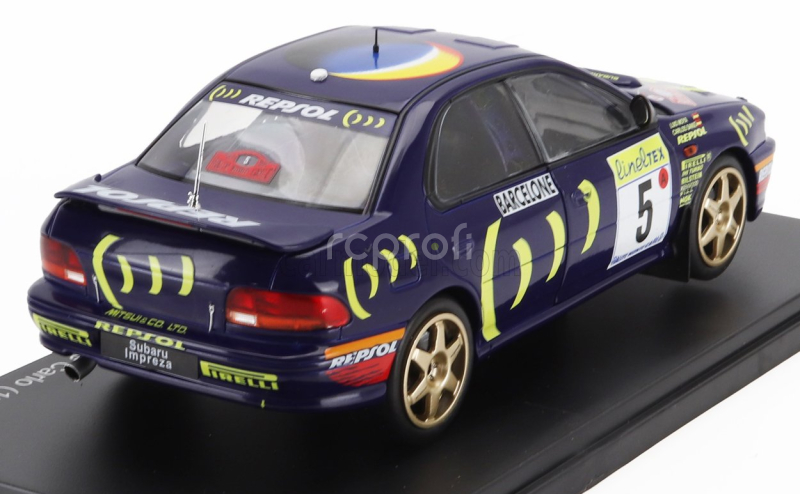 Edicola Subaru Impreza 555 Repsol N 5 Winner Rally Montecarlo 1995 Carlos Sainz - Luis Moya 1:24 Blue