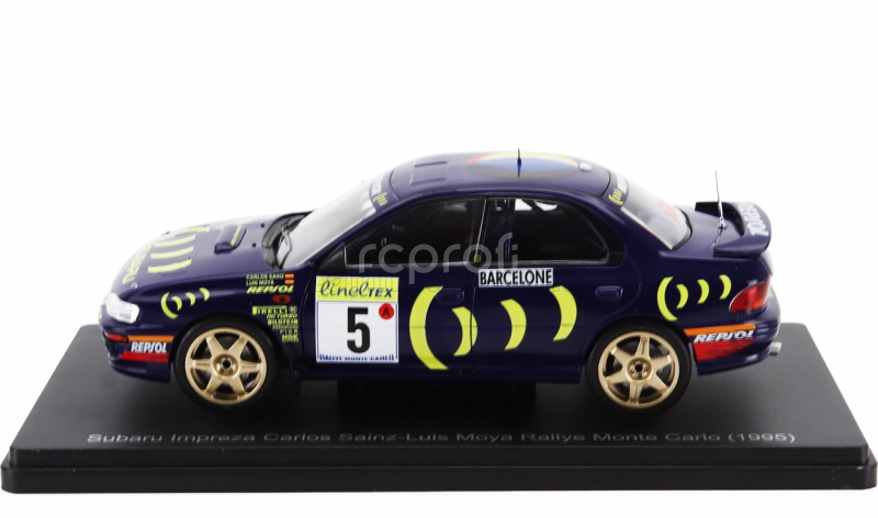 Edicola Subaru Impreza 555 Repsol N 5 Winner Rally Montecarlo 1995 Carlos Sainz - Luis Moya 1:24 Blue