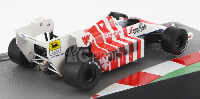 Edicola Toleman F1  Tg184 Hart Turbo N 19 Portugal Gp 1984 Ayrton Senna 1:43 Modrá Bílá Červená
