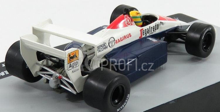 Edicola Toleman F1  Tg184 Hart Turbo N 19 Season 1984 Ayrton Senna 1:43 Modrá Bílá Červená