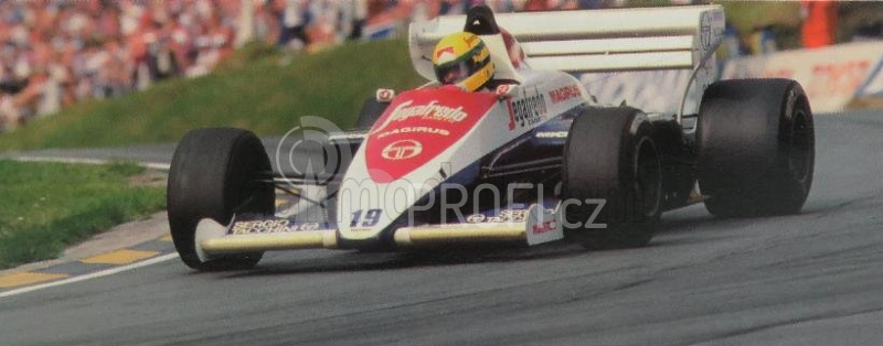 Edicola Toleman F1  Tg184 Hart Turbo N 19 Season 1984 Ayrton Senna 1:43 Modrá Bílá Červená