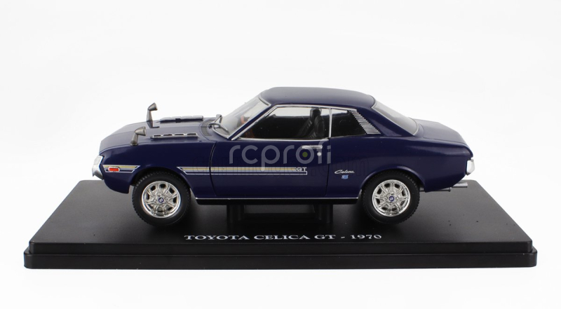 Edicola Toyota Celica Gt 1970 - Con Vetrina - With Showcase 1:24 Blue