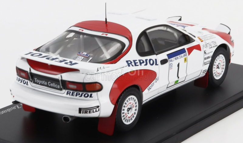 Edicola Toyota Celica Gt4 Turbo 4wd St185 Team Castrol N 1 Winner Rally New Zealand 1992 Carlos Sainz - Luis Moya 1:24 Bílá Červená