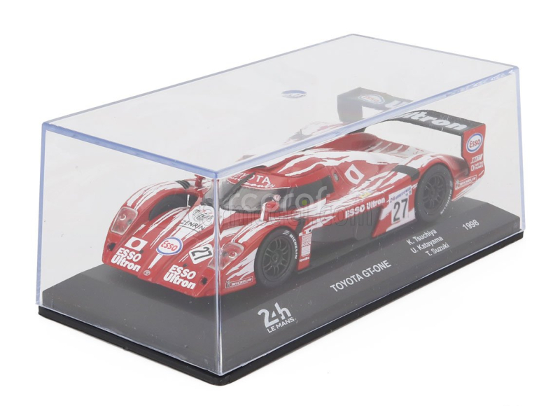 Edicola Toyota Gt-one 3.6l Turbo V8 Team Toyota Motorsport N 27 24h Le Mans 1998 Keiichi Tsuchiya - Ukyo Katayama - Toshio Suzuki 1:43 Červená Bílá