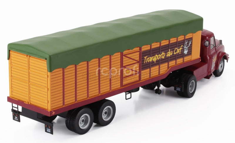 Edicola Willeme Lc610 Truck Transports Du Cerf 1952 - Without Card Box 1:43 Červená Oranžová Zelená