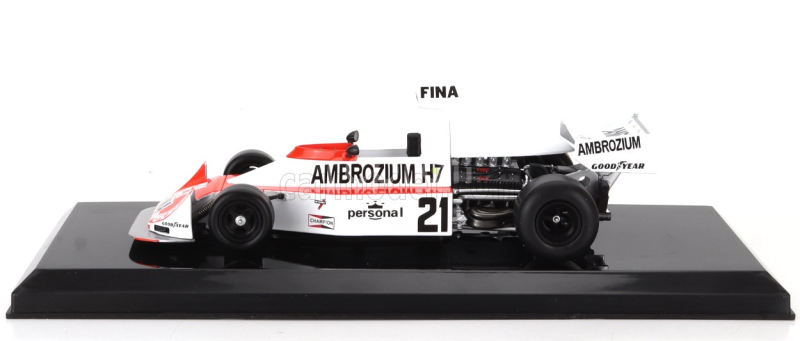 Edicola Williams F1  Fw04 N 21 Season 1975 Jacques Laffite - Con Vetrina - With Showcase 1:24 Červená Bílá