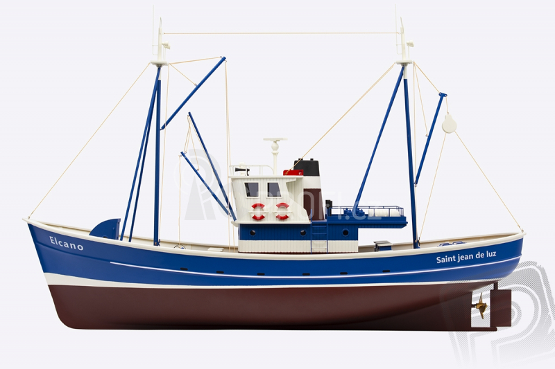 RC Elcano rybářský člun 1:25 ARTR, modrá