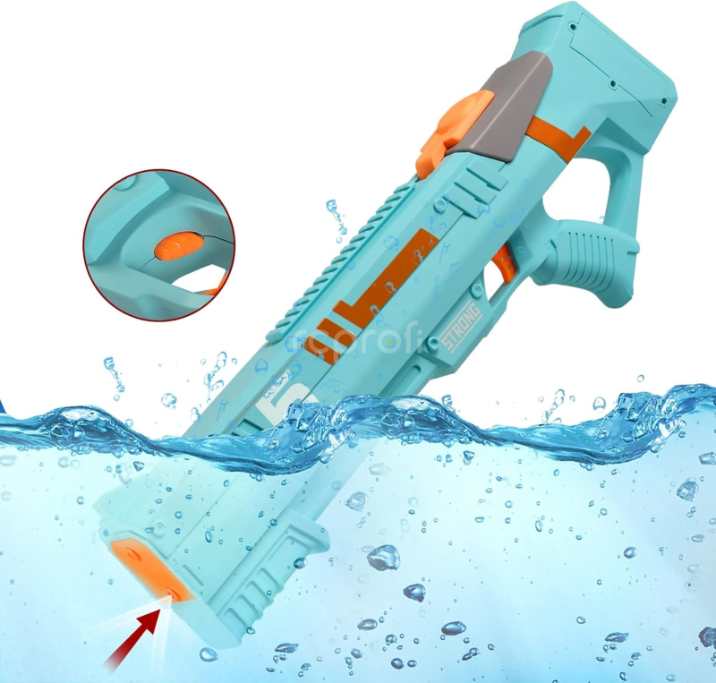 Elektrická vodní stříkačka Strong s automatickým nasáváním, modrá