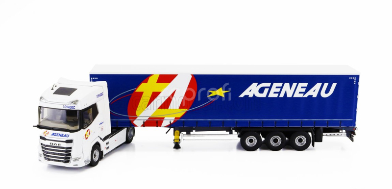 Eligor DAF Xg Truck Telonato Ageneau Transports 2021 1:43 Bílá Modrá