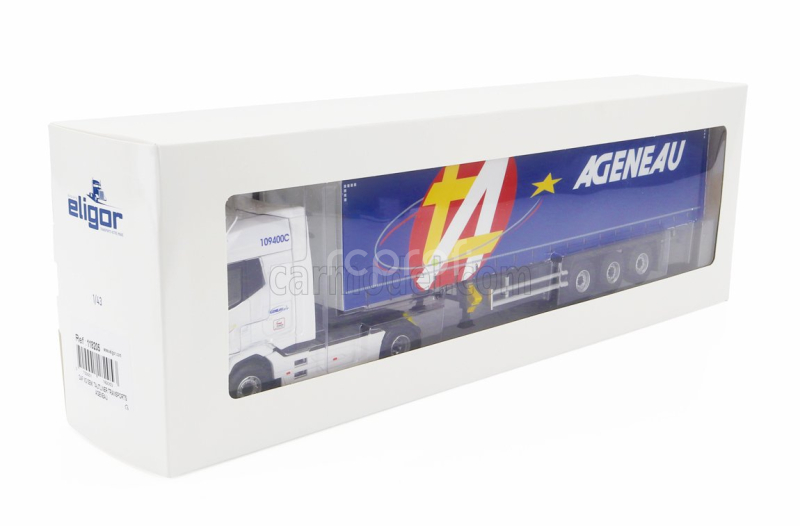 Eligor DAF Xg Truck Telonato Ageneau Transports 2021 1:43 Bílá Modrá