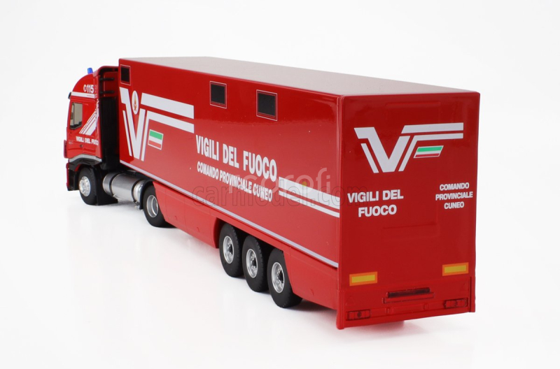 Eligor Iveco fiat Stralis 480e6 Euro 6 Truck Fire Engine 2018 1:43 Červená Bílá