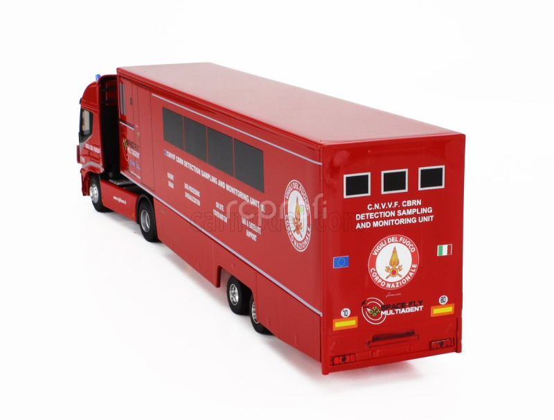 Eligor Iveco fiat Stralis 480e6 Euro 6 Truck Fire Engine Space Fly Multiagent Cbrn Detection Sampling And Monitoring Unit 2018 1:43 Červená Černá
