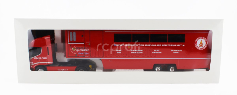 Eligor Iveco fiat Stralis 480e6 Euro 6 Truck Fire Engine Space Fly Multiagent Cbrn Detection Sampling And Monitoring Unit 2018 1:43 Červená Černá