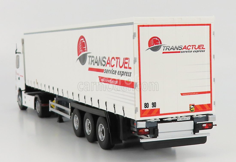 Eligor Mercedes benz Actros 5 1851 Truck Telonato Transactuel Transports 2018 1:43 Bílá