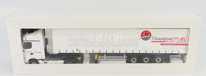 Eligor Mercedes benz Actros 5 1851 Truck Telonato Transactuel Transports 2018 1:43 Bílá