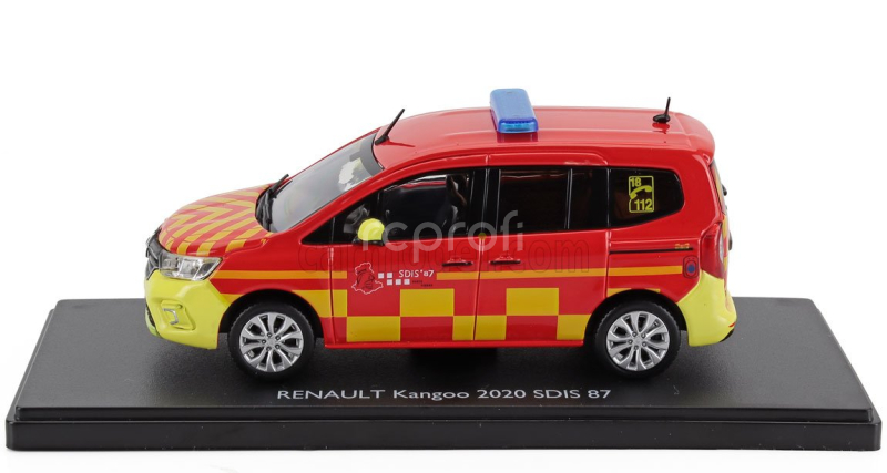 Eligor Renault Kangoo Sdis 87 Sapeurs Pompiers 2020 1:43 Červená Žlutá