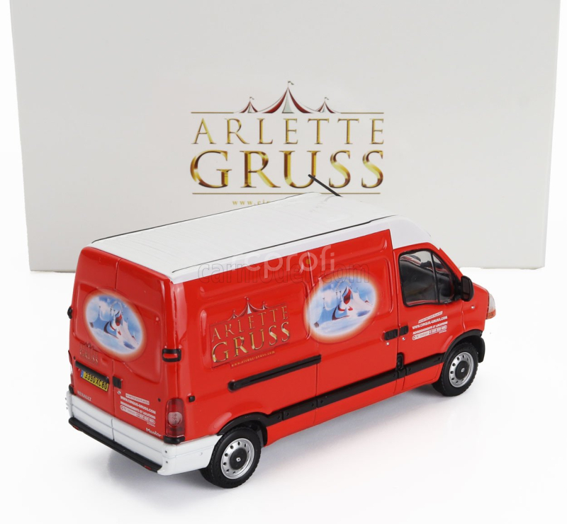 Eligor Renault Master Van Arlette Gruss 2003 1:43 Červená Bílá