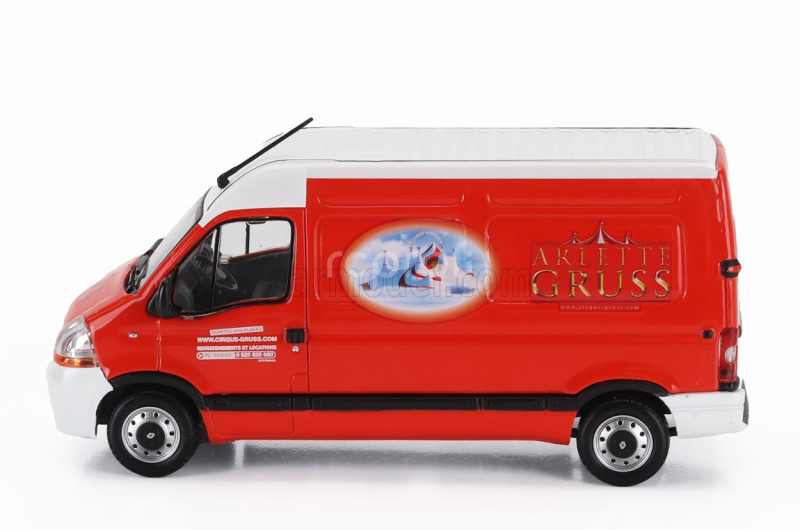 Eligor Renault Master Van Arlette Gruss 2003 1:43 Červená Bílá