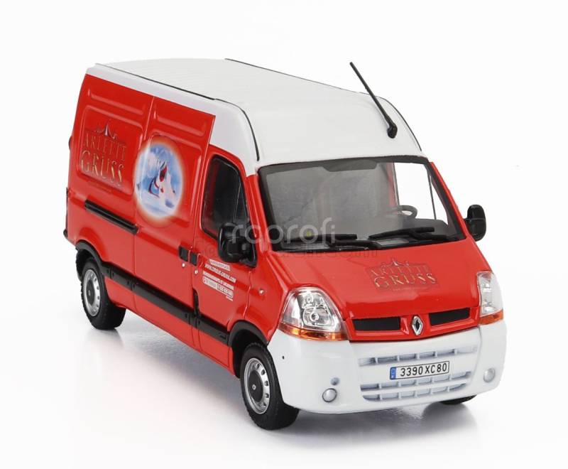 Eligor Renault Master Van Arlette Gruss 2003 1:43 Červená Bílá