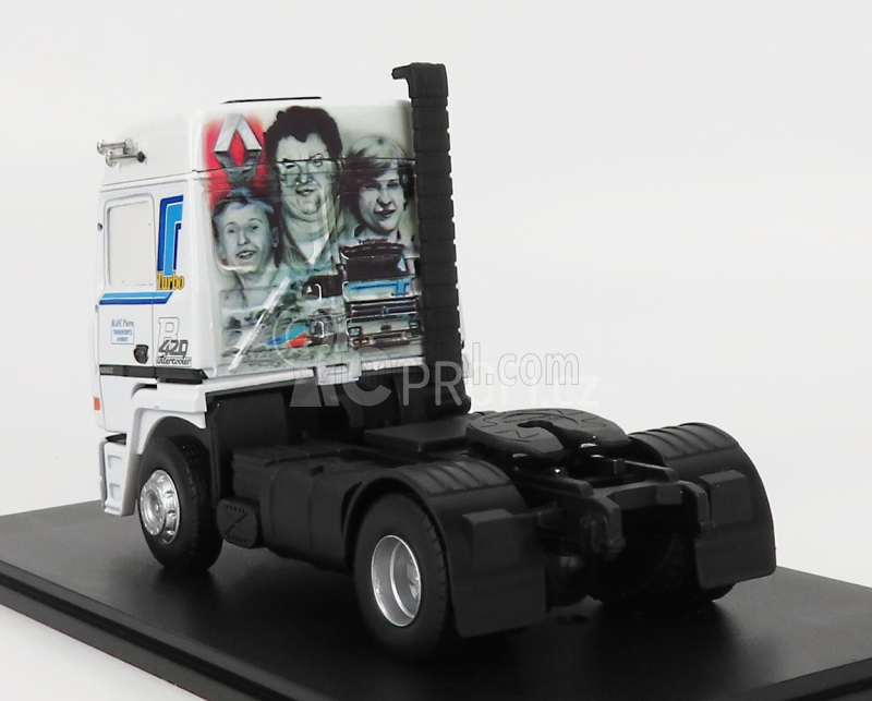 Eligor Renault R420 Turbo Intercooler Tractor Truck 2-assi Blanc Pierre Transports 1986 1:43 Bílá