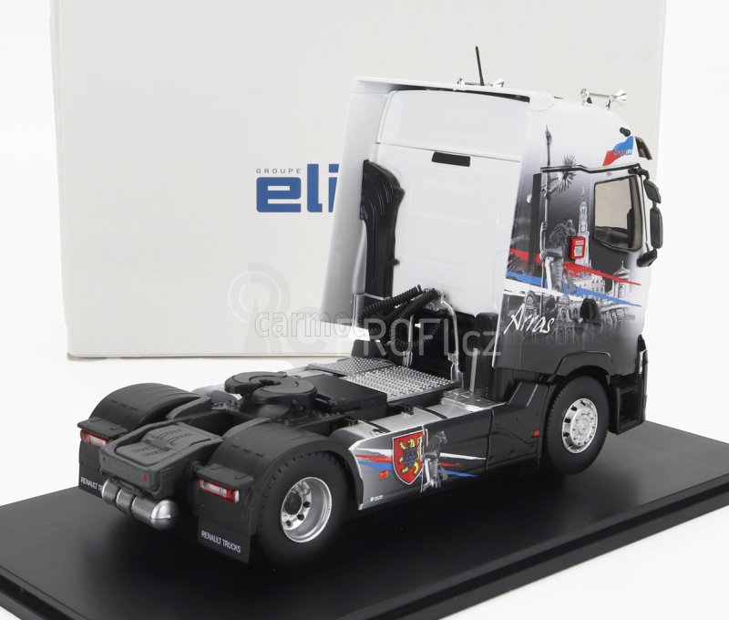 Eligor Renault T-line High Tractor Truck Arras 2-assi 2021 1:43 Černá Bílá