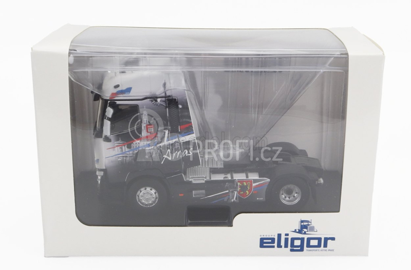 Eligor Renault T-line High Tractor Truck Arras 2-assi 2021 1:43 Černá Bílá