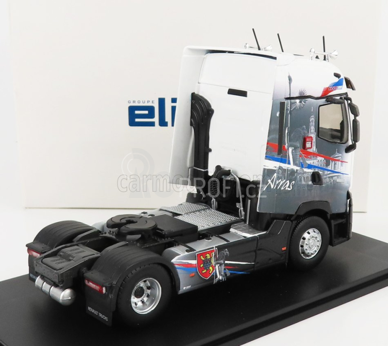 Eligor Renault T-line High Tractor Truck Arras 2-assi 2021 1:43 Šedá Bílá