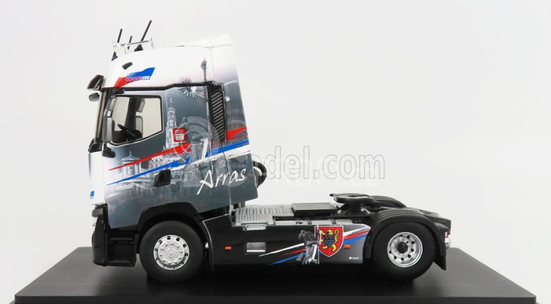Eligor Renault T-line High Tractor Truck Arras 2-assi 2021 1:43 Šedá Bílá