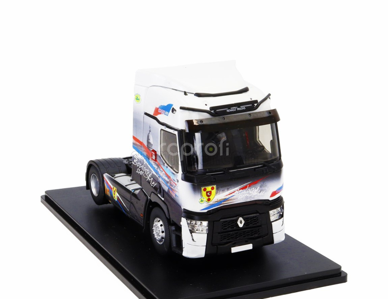 Eligor Renault T-line High Tractor Truck Boulogne Sur Mer 2-assi 2021 1:43 Černá Bílá