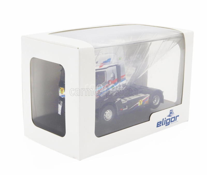 Eligor Renault T-line High Tractor Truck Boulogne Sur Mer 2-assi 2021 1:43 Černá Bílá