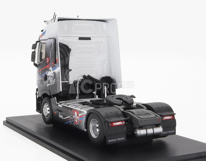 Eligor Renault T-line High Tractor Truck Lille 2-assi 2021 1:43 Černá Bílá