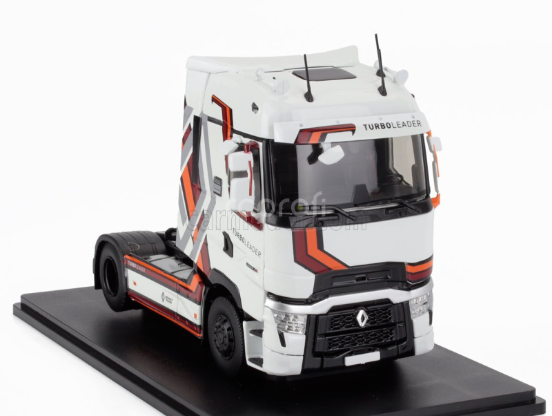 Eligor Renault T-line High Turbo Leader Tractor Truck 2-assi 2021 1:43 Bílá Hnědá Oranžová Šedá