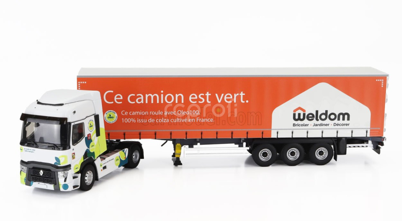Eligor Renault T-line Truck Telonato Weldom Transports 2023 1:43 Bílá Oranžová