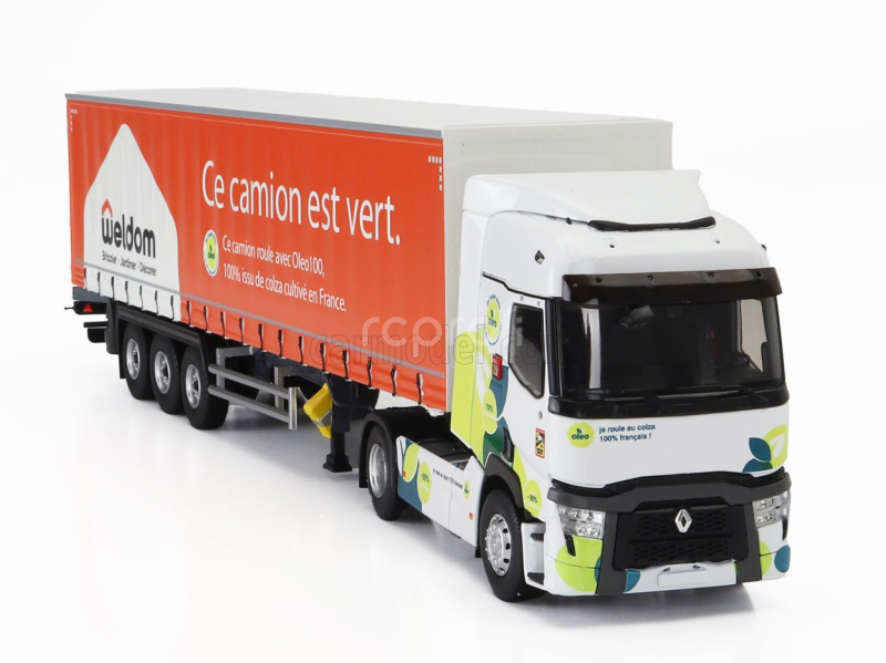 Eligor Renault T-line Truck Telonato Weldom Transports 2023 1:43 Bílá Oranžová