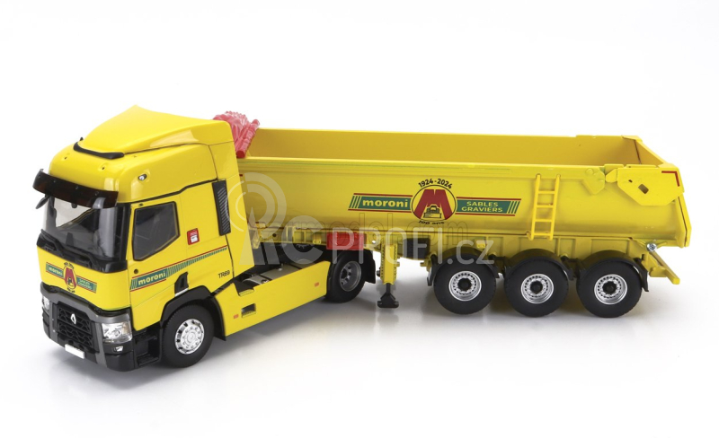 Eligor Renault T460 Truck Cassone Ribaltabile Moroni Transports 2021 1:43 Žlutá