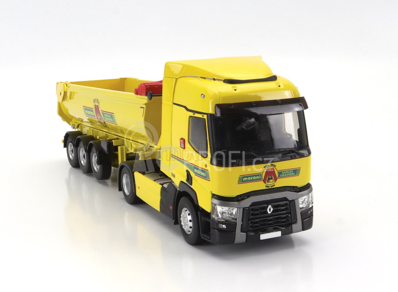 Eligor Renault T460 Truck Cassone Ribaltabile Moroni Transports 2021 1:43 Žlutá