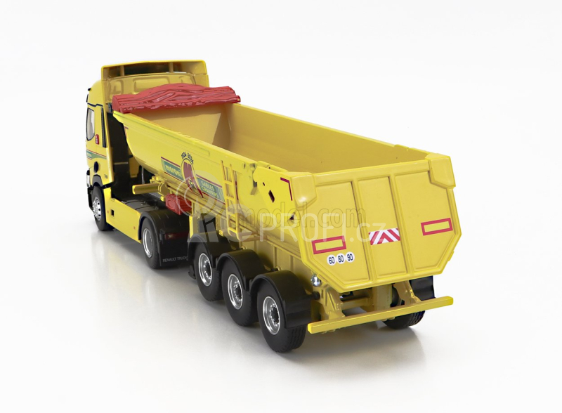 Eligor Renault T460 Truck Cassone Ribaltabile Moroni Transports 2021 1:43 Žlutá