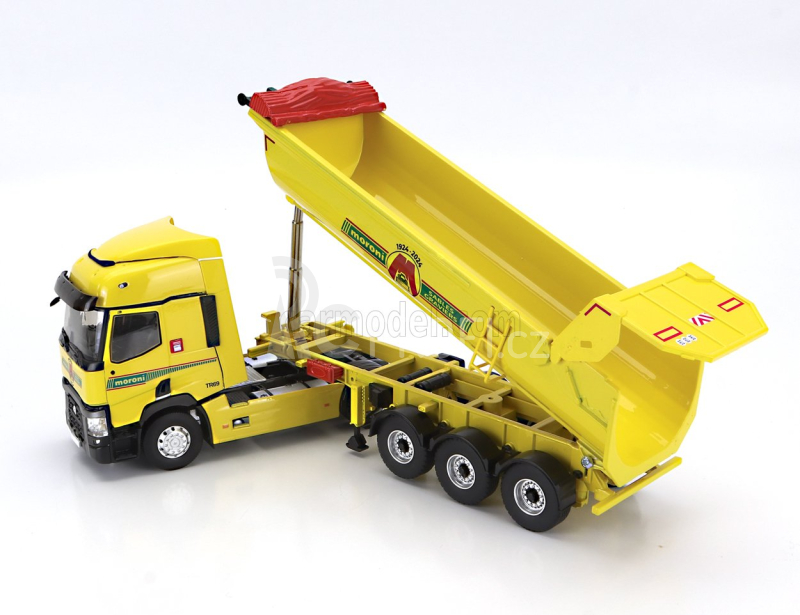 Eligor Renault T460 Truck Cassone Ribaltabile Moroni Transports 2021 1:43 Žlutá