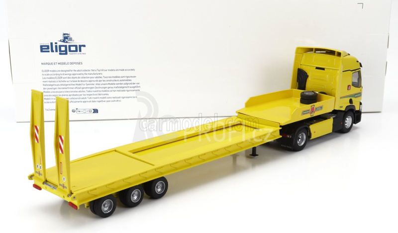 Eligor Renault T460 Truck Pianale Moroni Transports 2021 1:43 Žlutá
