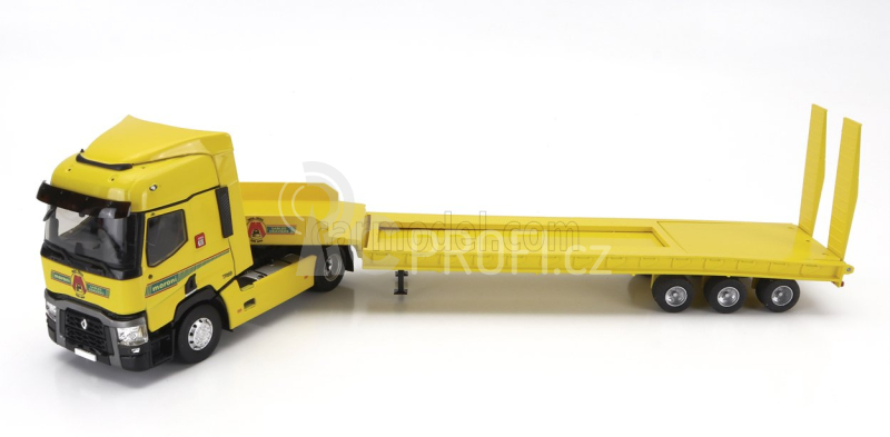 Eligor Renault T460 Truck Pianale Moroni Transports 2021 1:43 Žlutá