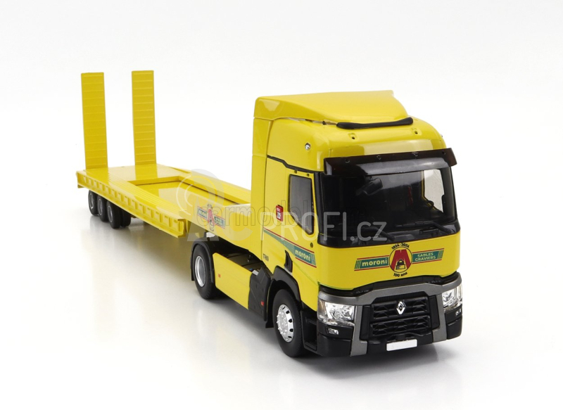 Eligor Renault T460 Truck Pianale Moroni Transports 2021 1:43 Žlutá