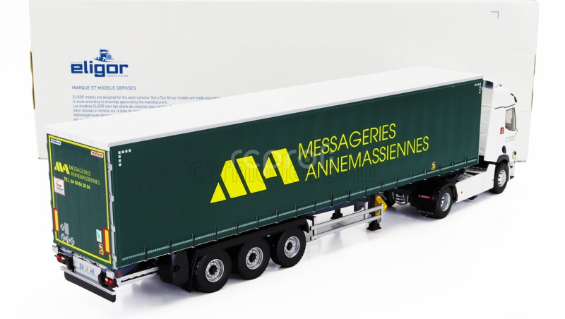Eligor Renault T460 Truck Telonato Annemassiennes Transports 2021 1:43 Bílá Zelená