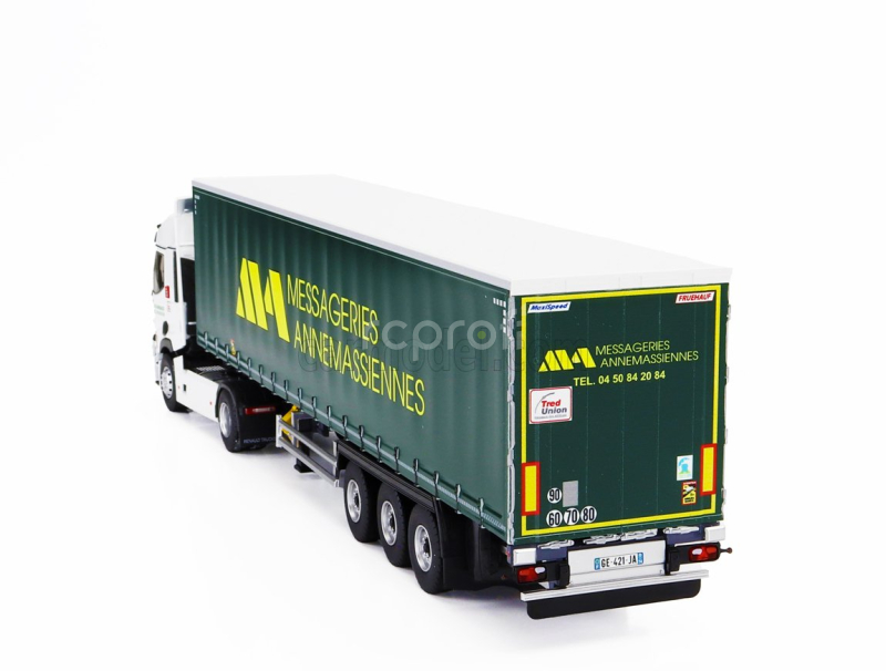 Eligor Renault T460 Truck Telonato Annemassiennes Transports 2021 1:43 Bílá Zelená