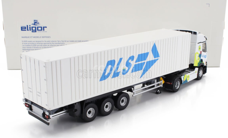 Eligor Renault T480 Truck Cassonato Dls Transports 2021 1:43 Bílá