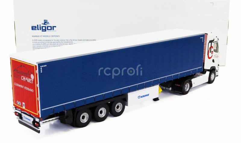 Eligor Renault T520 Truck Telonato Chanet Transports 2021 1:43 Bílá Modrá