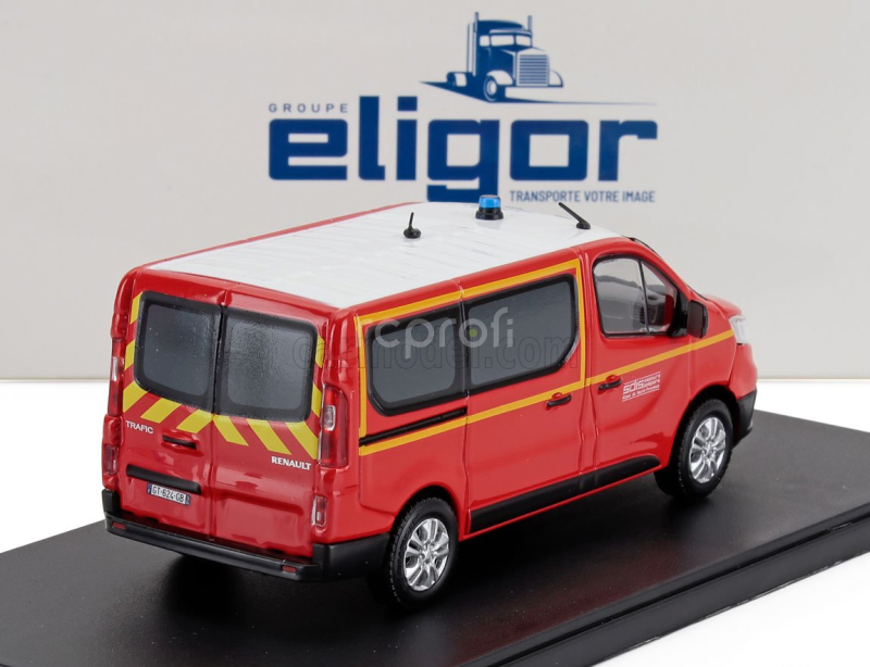 Eligor Renault Trafic Minibus Sdis 04 Sapeurs Pompiers 2024 1:43 Červená Bílá