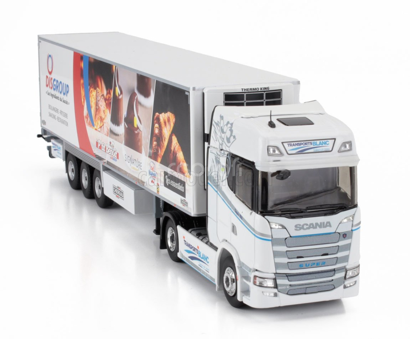 Eligor Scania S500 Semi Frigo Truck Cassonato Chereau Transports Blanc Disgroup 2024 1:43 Bílá