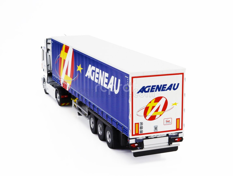 Eligor Scania S500 Truck Semi-frigo Ageneau Transports 2020 1:43 Bílá Modrá
