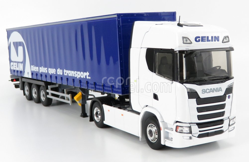 Eligor Scania S500 Truck Telonato Gelin Transports 2016 1:43 Bílá Modrá