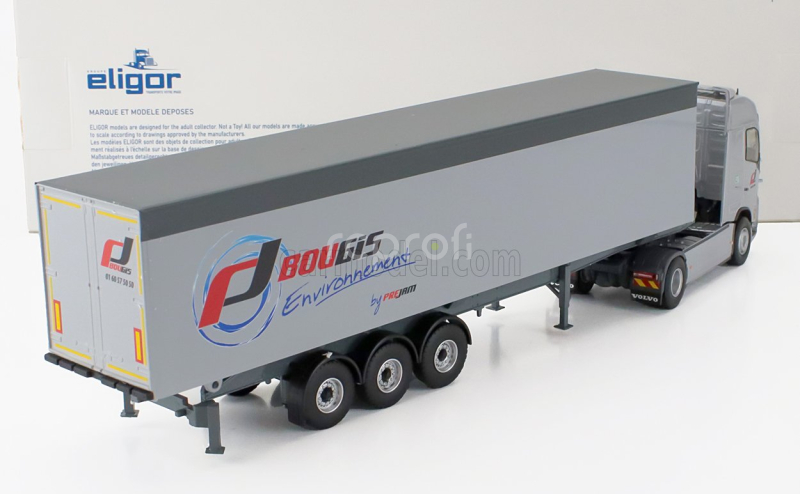 Eligor Volvo Fh 460 Truck Cassonato Bougis Transports 2020 1:43 Grey